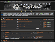 Tablet Screenshot of metalstage.org